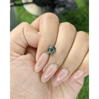 1.48 Ct. Bluish Green Sapphire from Tanzania Life Style