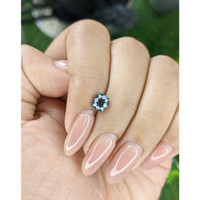 1.12 Ct. Bluish Green Sapphire from Tanzania Life Style