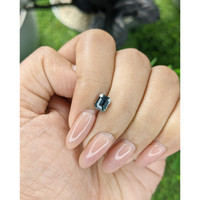 1.18 Ct. Greenish Blue Sapphire from Tanzania Life Style