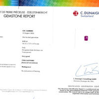 4.01 Ct. Purplish Pink Sapphire from Madagascar Scan Report