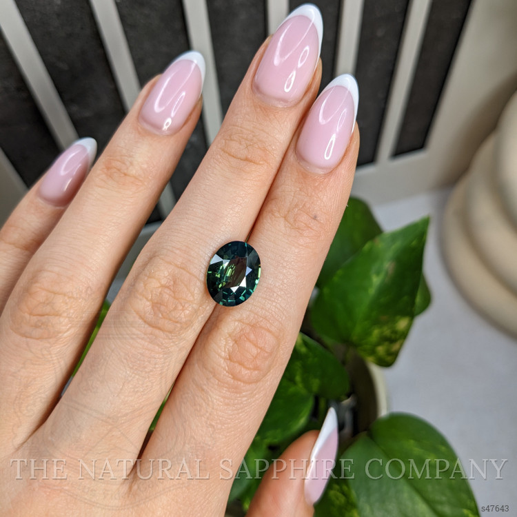 5.48 Ct. Bluish Green Sapphire from Madagascar