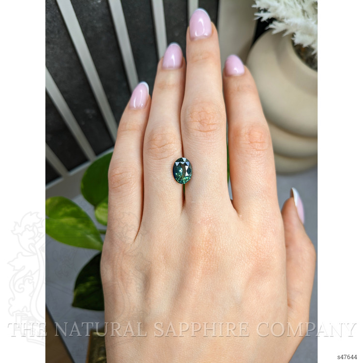 3.21 Ct. Bluish Green Sapphire from Madagascar