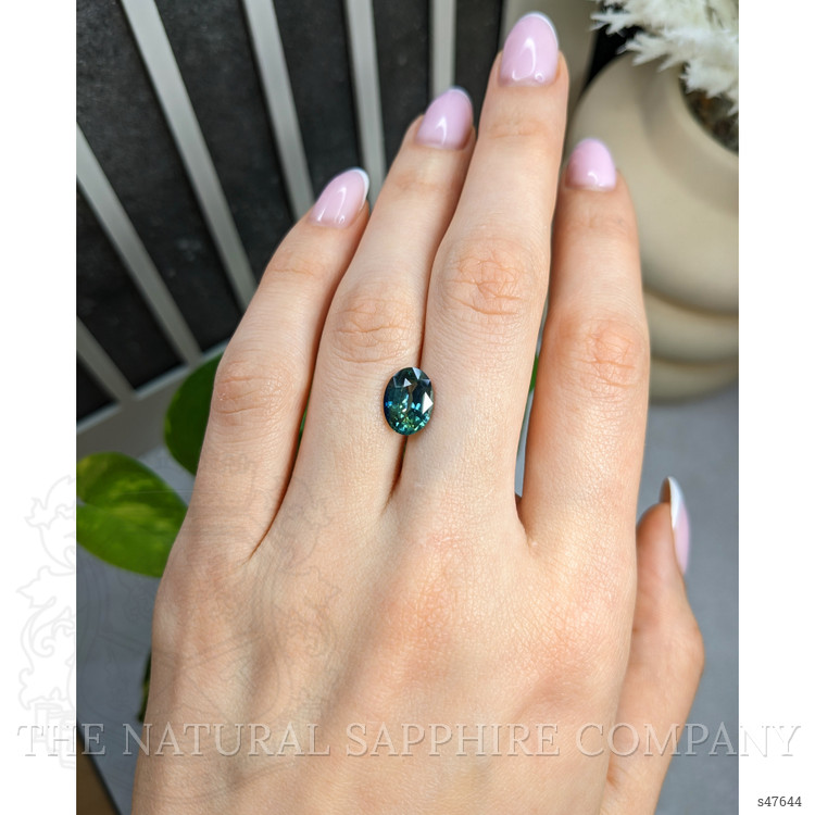 3.21 Ct. Bluish Green Sapphire from Madagascar