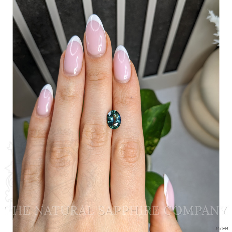 3.21 Ct. Bluish Green Sapphire from Madagascar