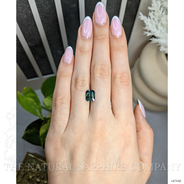 3.19 Ct. Bluish Green Sapphire from Madagascar