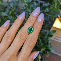 3.54 Ct. Emerald from Zambia Life Style
