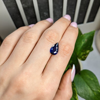 2.89 Ct. Blue Sapphire from Ceylon (Sri Lanka) Life Style