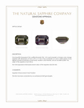3.52 Ct. Color Change Sapphire from East Africa Appraisal