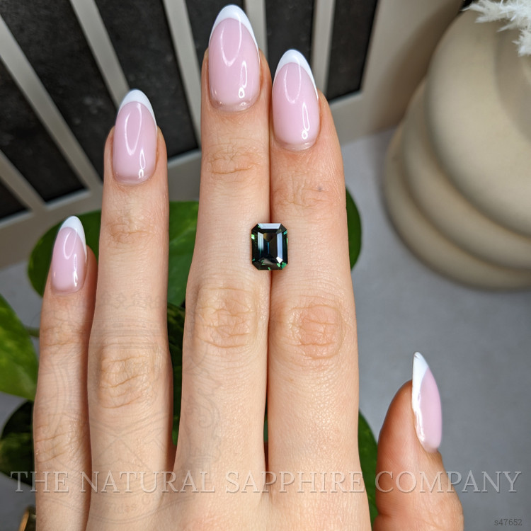 3.23 Ct. Bluish Green Sapphire from Madagascar
