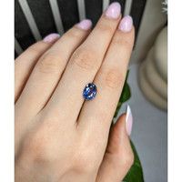 2.87 Ct. Purplish Blue Sapphire from Ceylon (Sri Lanka) Life Style