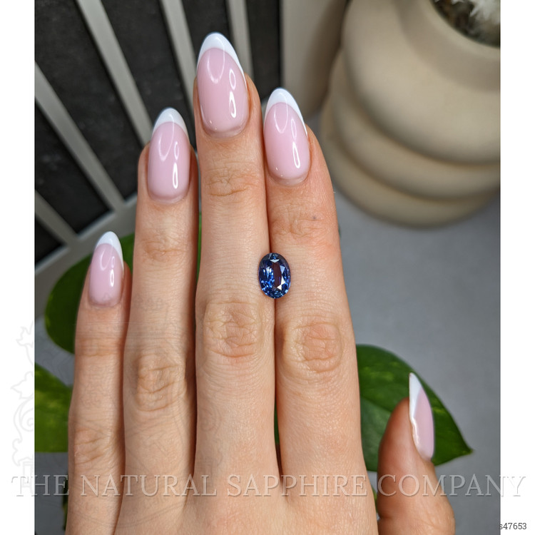 2.87 Ct. Purplish Blue Sapphire from Ceylon (Sri Lanka)