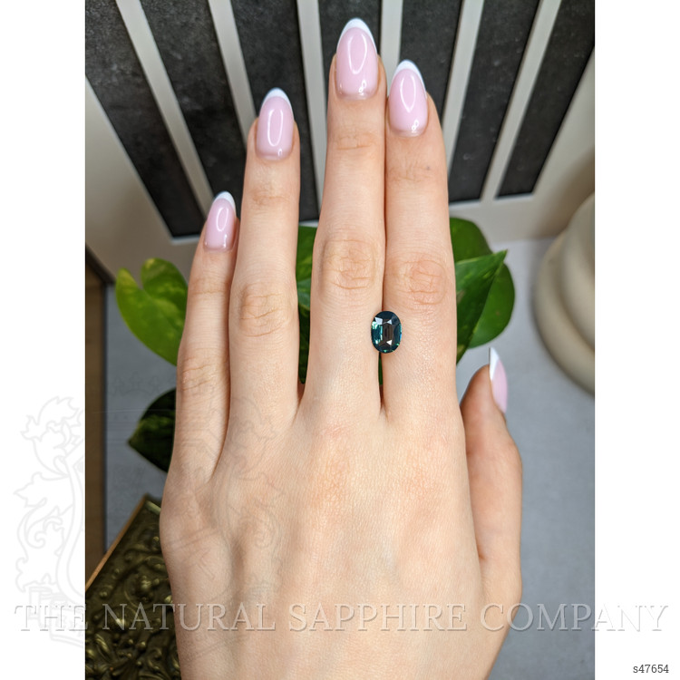 2.57 Ct. Bluish Green Sapphire from Madagascar