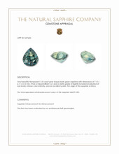 1.35 Ct. Bluish Green Sapphire from Africa Appraisal