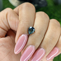 1.35 Ct. Bluish Green Sapphire from Africa Life Style
