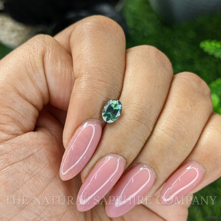 1.04 Ct. Bluish Green Sapphire from Africa