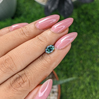 1.04 Ct. Bluish Green Sapphire from Africa Life Style