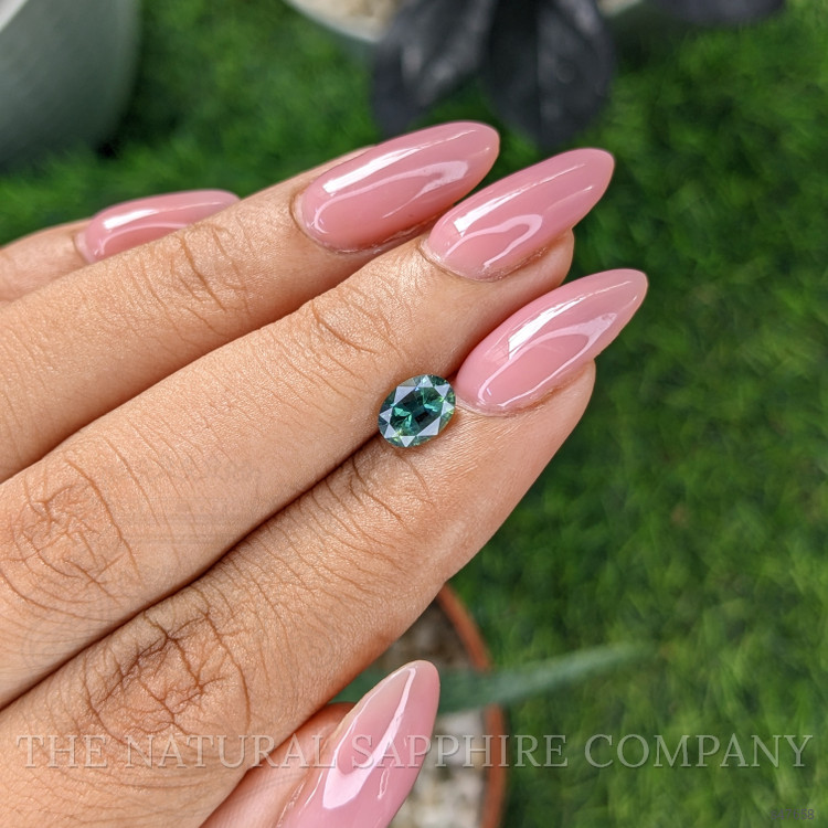 1.04 Ct. Bluish Green Sapphire from Africa