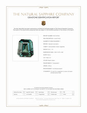 1.10 Ct. Bluish Green Sapphire from Africa Scan Report