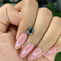 1.10 Ct. Bluish Green Sapphire from Africa Life Style