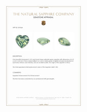 1.05 Ct. Yellowish Green Sapphire from Africa Appraisal