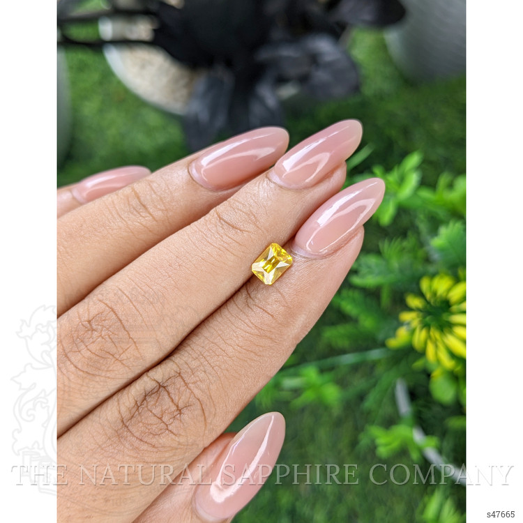 0.87 Ct. Yellow Sapphire from Ceylon (Sri Lanka)