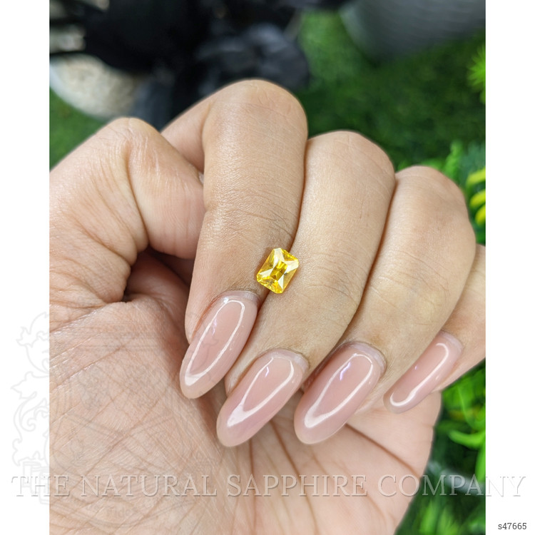 0.87 Ct. Yellow Sapphire from Ceylon (Sri Lanka)