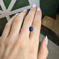 3.04 Ct. Blue Sapphire from Ceylon (Sri Lanka) Life Style