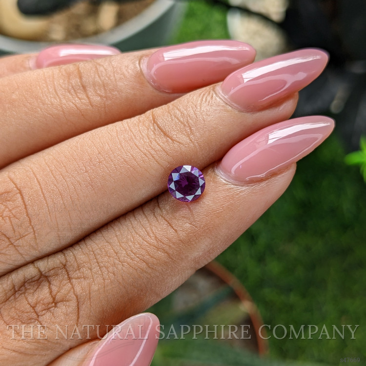 1.02 Ct. Pinkish Purple Sapphire from Tanzania