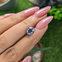 1.64 Ct. Blue Sapphire from Madagascar Life Style