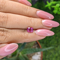 1.00 Ct. Purplish Pink Sapphire from Madagascar Life Style