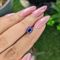 1.04 Ct. Blue Sapphire from Tanzania Life Style