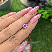 1.08 Ct. Pinkish Purple Sapphire from Tanzania Life Style