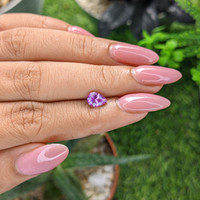1.08 Ct. Pinkish Purple Sapphire from Tanzania Life Style