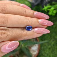 1.02 Ct. Blue Sapphire from Tanzania Life Style