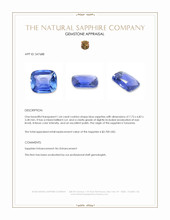 1.64 Ct. Blue Sapphire from Tanzania Appraisal