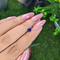 0.54 Ct. Blue Sapphire from Tanzania Life Style