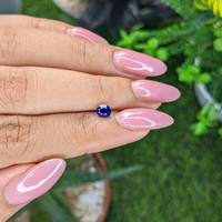 0.54 Ct. Blue Sapphire from Tanzania Life Style