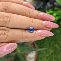 1.05 Ct. Purplish Blue Sapphire from Tanzania Life Style