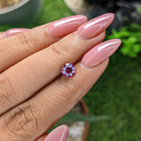 1.01 Ct. Purplish Pink Sapphire from Madagascar Life Style