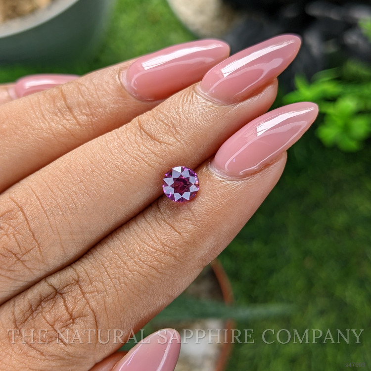 1.01 Ct. Purplish Pink Sapphire from Madagascar