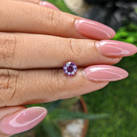 1.01 Ct. Purplish Pink Sapphire from Madagascar Life Style