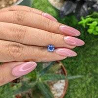 1.06 Ct. Blue Sapphire from Madagascar Life Style