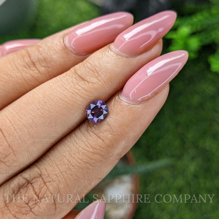 0.77 Ct. Pinkish Purple Sapphire from Madagascar