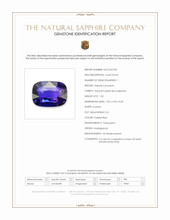 1.55 Ct. Purplish Blue Sapphire from Madagascar Scan Report