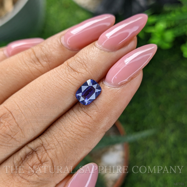 1.55 Ct. Purplish Blue Sapphire from Madagascar