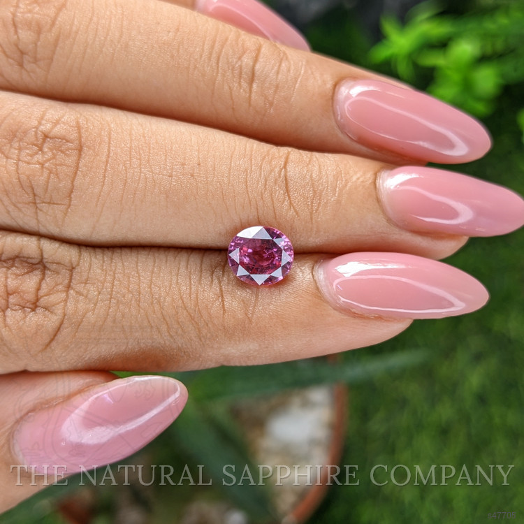 1.54 Ct. Purplish Pink Sapphire from Tanzania