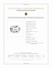 1.33 Ct. Peach Sapphire from Ceylon (Sri Lanka) Scan Report