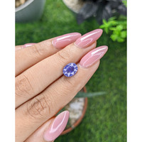 2.17 Ct. Purplish Blue Sapphire from Madagascar Life Style