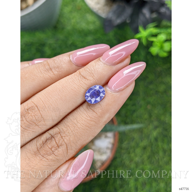2.17 Ct. Purplish Blue Sapphire from Madagascar