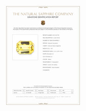 1.03 Ct. Yellow Sapphire from Ceylon (Sri Lanka) Scan Report